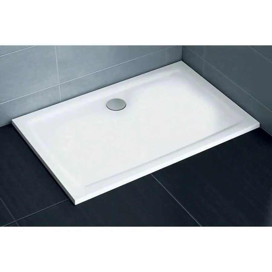 Душевой поддон Ravak Gigant Pro Flat XA03A411010 100x80см, белый-0